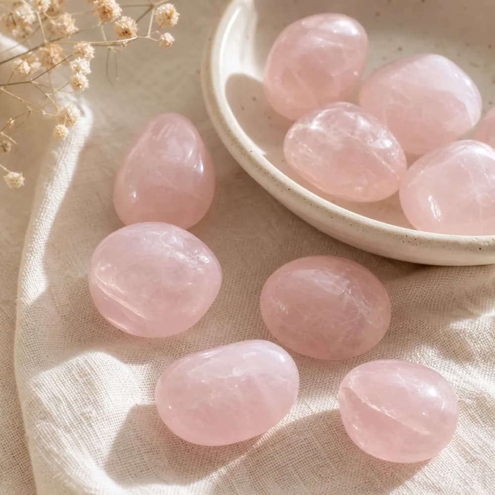 Rose Quartz Tumbled Stone product photo