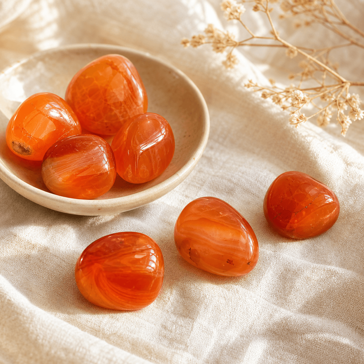 Carnelian Spark Tumbled Stone product photo