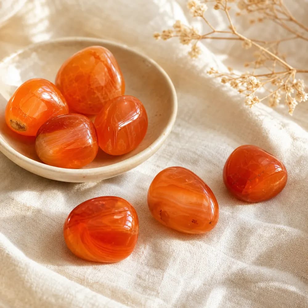 Carnelian Spark Tumbled Stone product photo