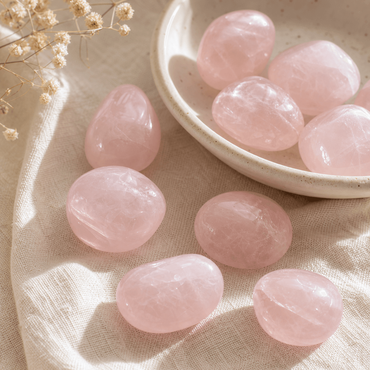 Rose Quartz Tumbled Stone product photo